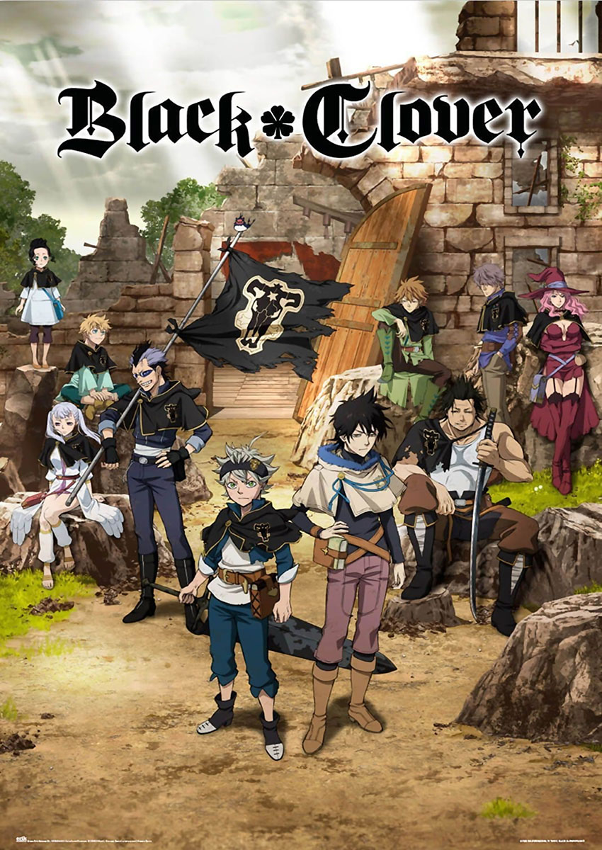 Black Clover Style Manga Artwork Canvas Print & Poster Wall Art - AI PRINT LAB